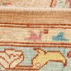 Tapis en laine persan tissé à la main avec motif médaillon couleur crème - Heriz
