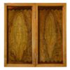 Plateau de Backgammon Sculpté en Bois, Fabriqué à la Main avec l'Héritage Persan Coupe Khayyam