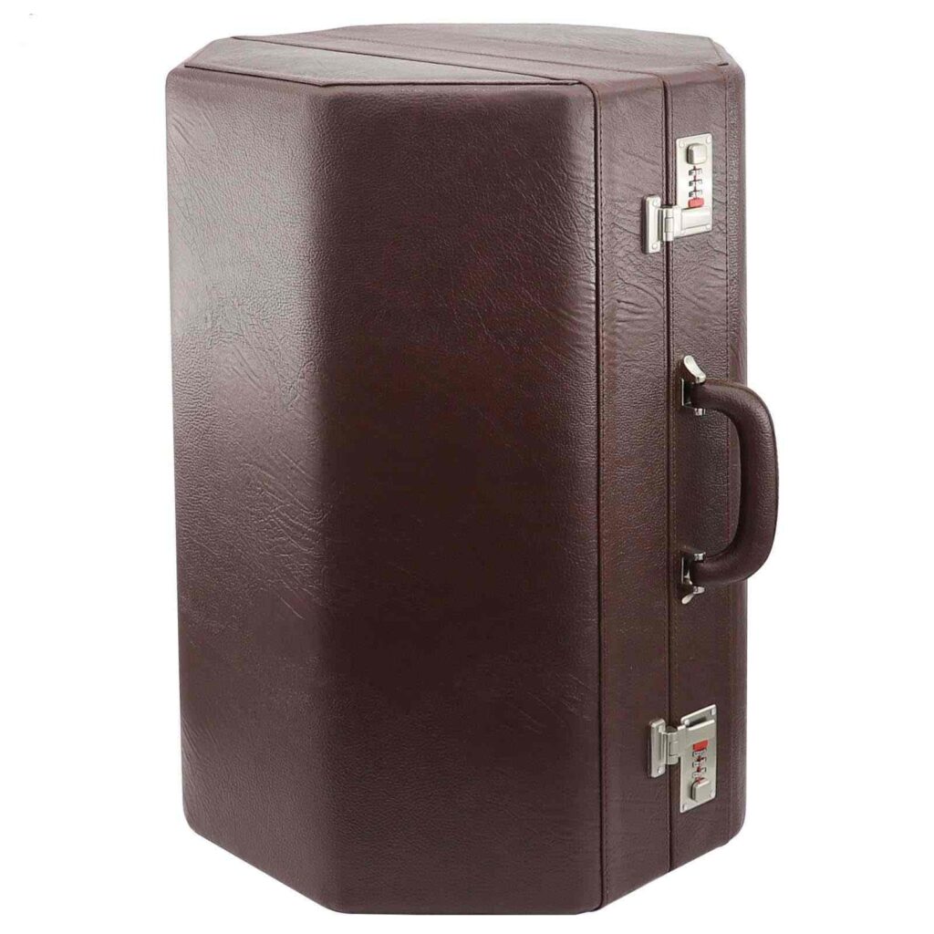 Étui Rigide pour Tombak Persan avec Mousse et Revêtement en Cuir