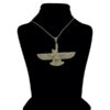 Pendentif en Argent Minimaliste Symbole Zoroastrien Farvahar