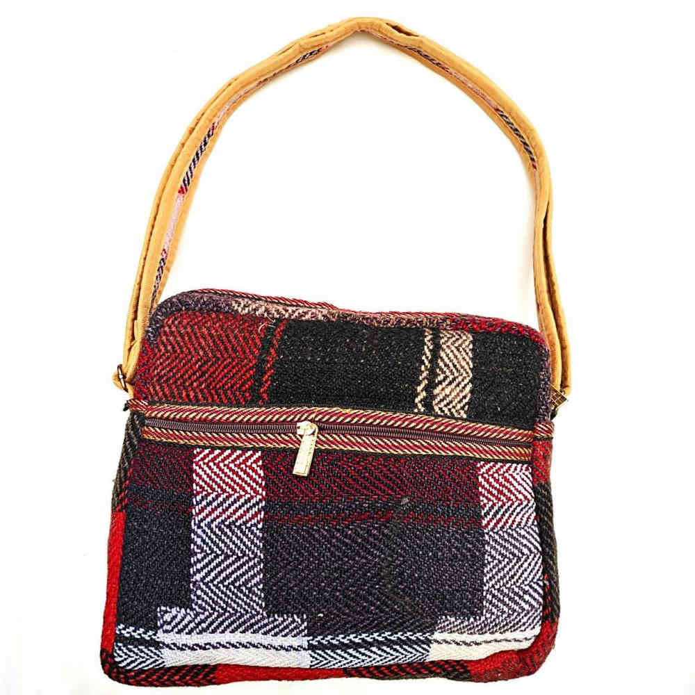 Sac à bandoulière Kilim – Jajim traditionnel persan rouge