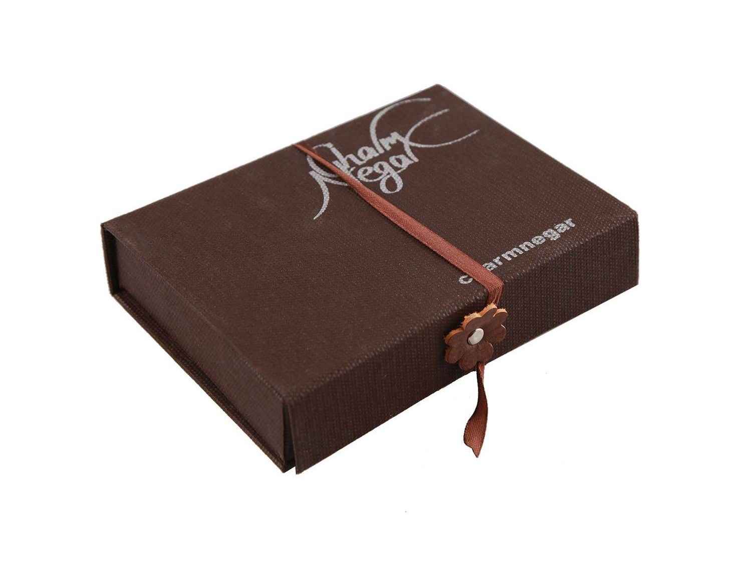 Portefeuille bifold en cuir persan pour hommes avec design Achéménide