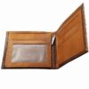 Portefeuille bifold en cuir persan pour hommes avec design Trône Achéménide
