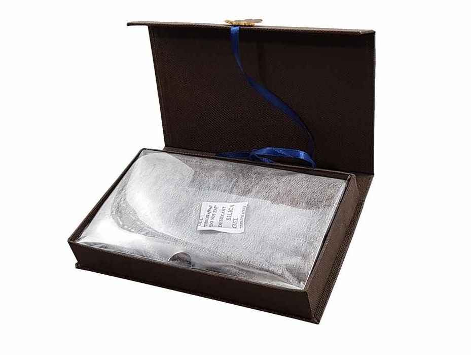 Portefeuille long en cuir persan avec poème en farsi