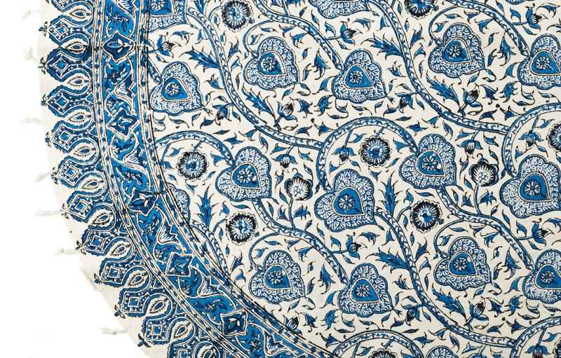 Nappe Persane : Impression Traditionnelle Kalamkari d’Isfahan 03