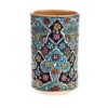 Porte-stylo en céramique persane fait main pour bureau - Émaillé Minakari, Hirad