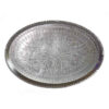 Plat de Service Persan en Cuivre Traditionnellement Martelé Argent