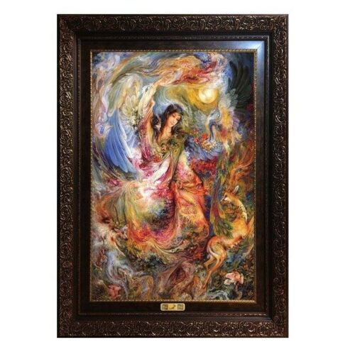 Tapis mural persan de Tabriz représentant la miniature M5