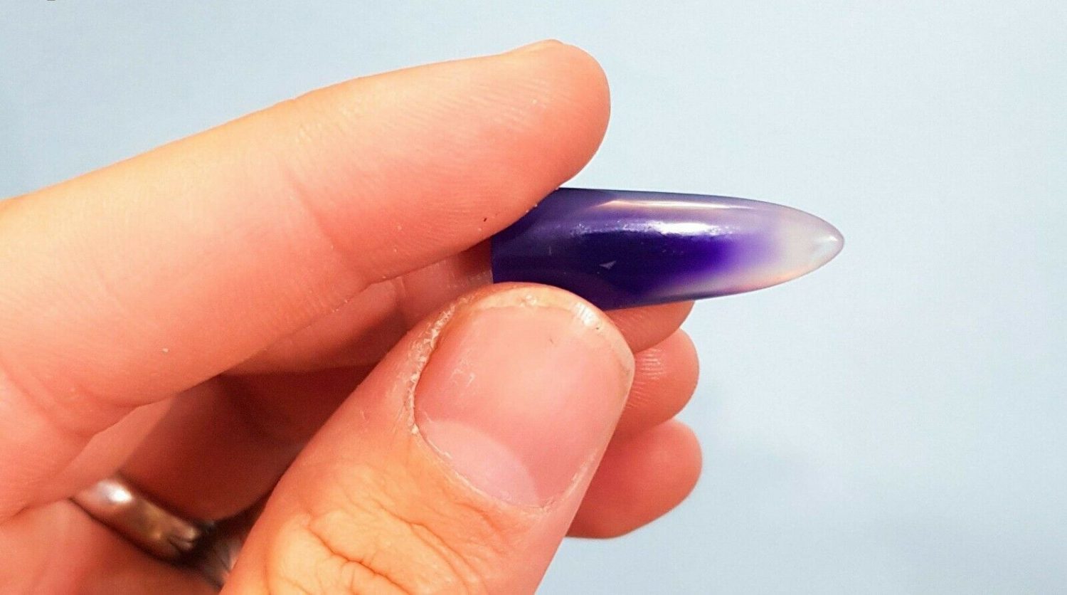 Plectre Mezrab pour Tar Persan Agate Violette