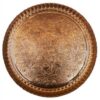 Plat de Service Persan en Cuivre Traditionnellement Martelé 56 cm