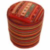 Pouf kilim ottoman authentique d’origine Iran, fait main 51153