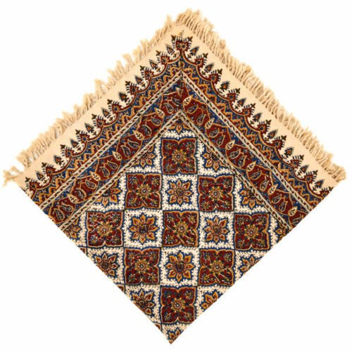 Nappe Iranienne : Impression Traditionnelle Kalamkari d'Isfahan Atrian