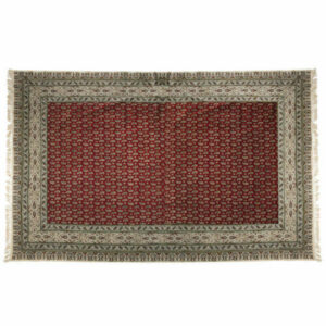 Nappe Persane : Impression Traditionnelle Kalamkari d’Isfahan Rouge