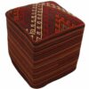 Pouf kilim ottoman authentique d’origine Iran, fait main H101