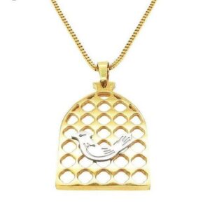Collier en acier persan Minimaliste Morghe Amin