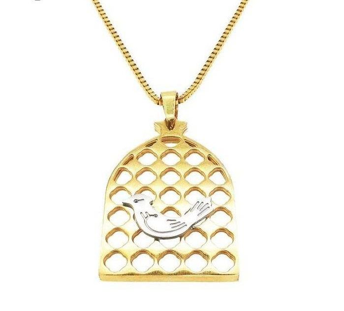 Collier en acier persan Minimaliste Morghe Amin