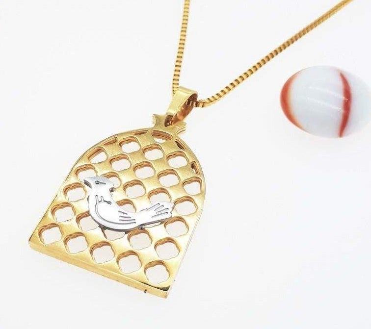 Collier en acier persan Minimaliste Morghe Amin