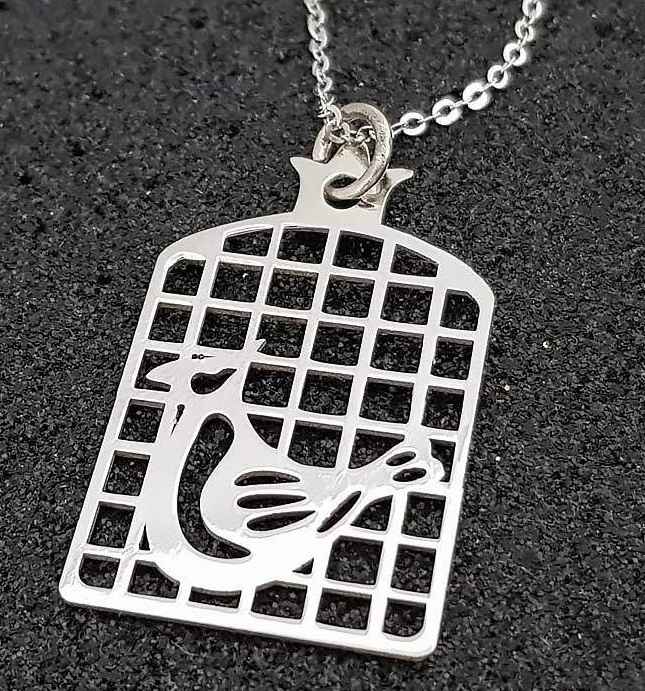 Collier en Argent Minimaliste Motif Morghe Amin