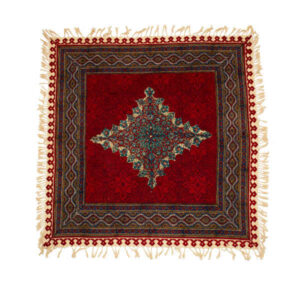 Nappe Persane : Nappe Traditionnelle à Impressions au Bloc Kalamkari d’Ispahan Toranj