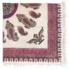 Nappe Persane : Nappe Traditionnelle à Impressions au Bloc Kalamkari d'Ispahan G54