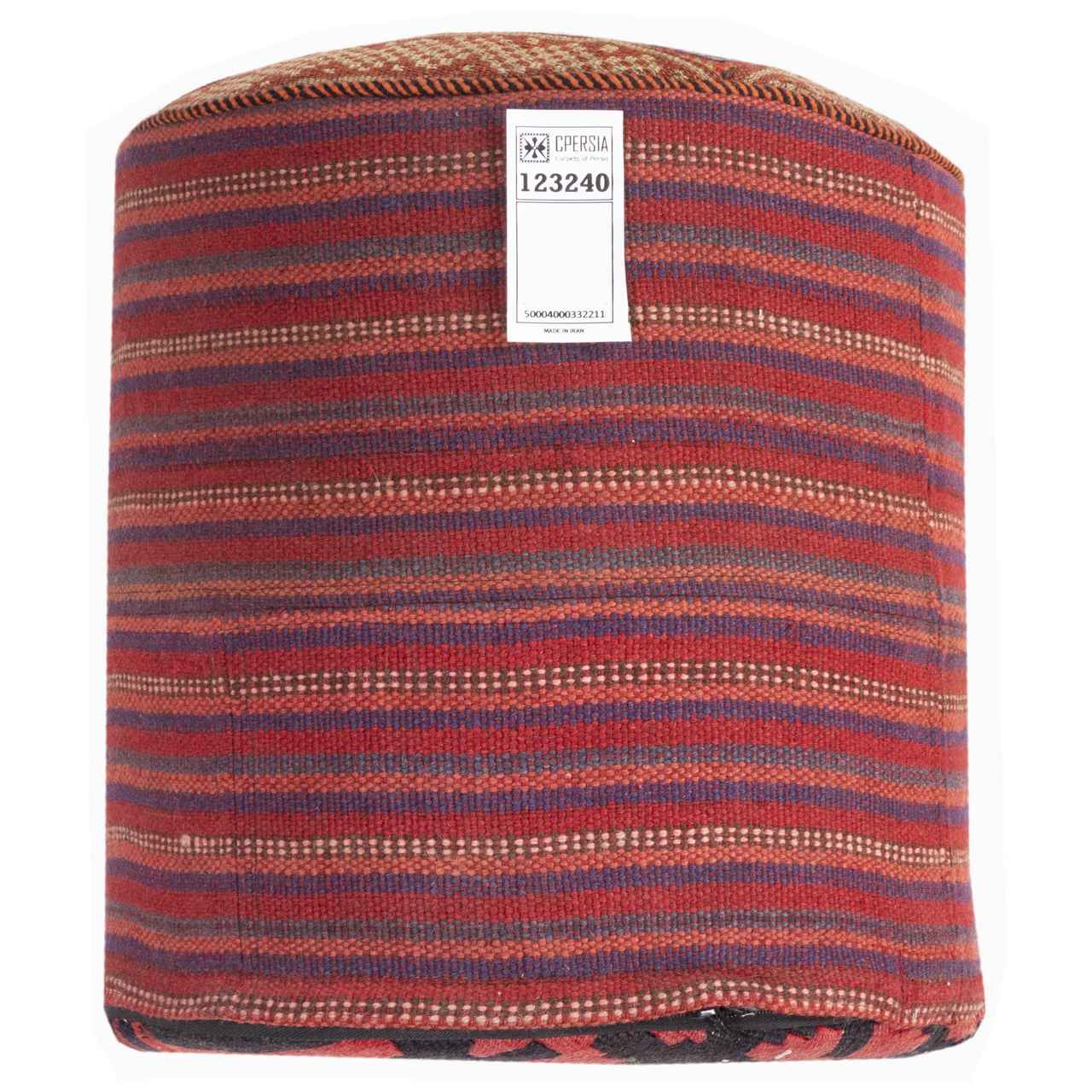Pouf kilim ottoman authentique d’origine Iran, fait main AP405