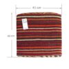 Pouf kilim ottoman d’origine Iran, fait main AP