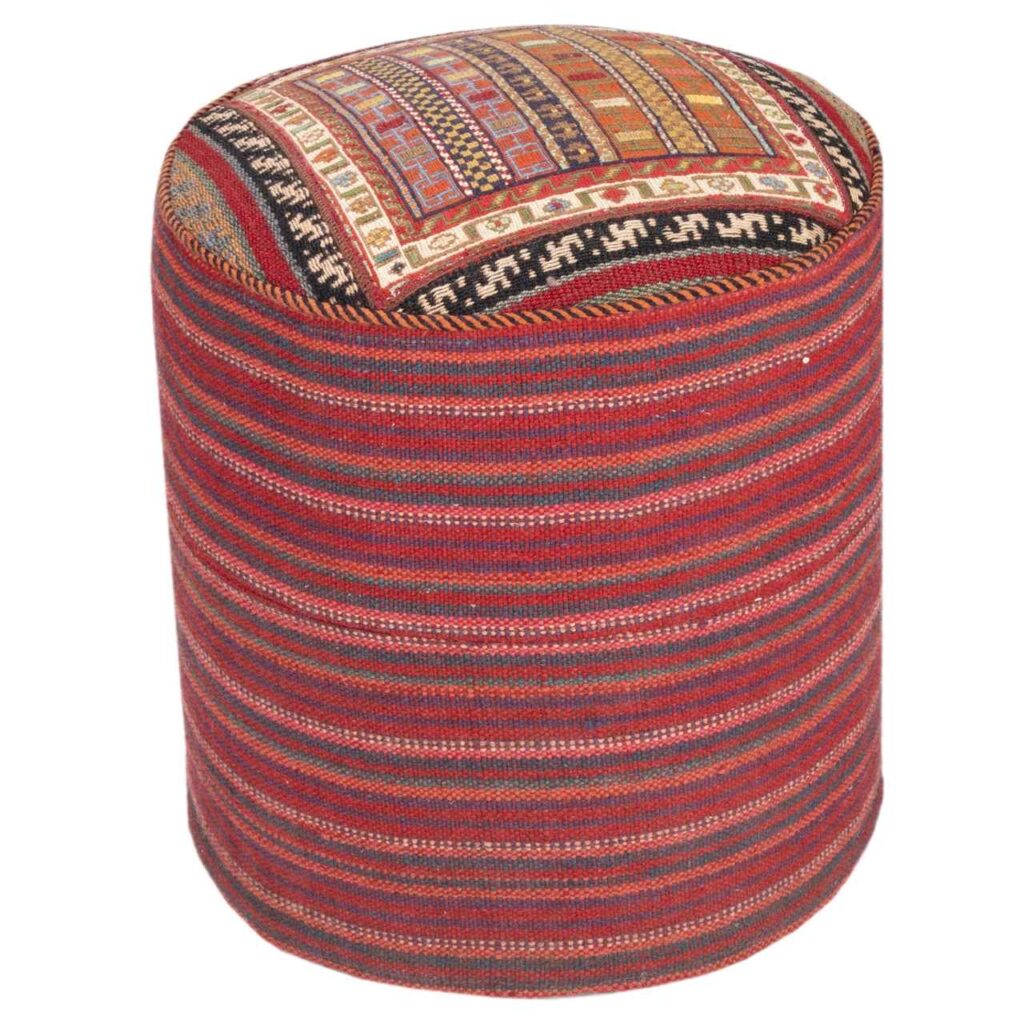 Pouf kilim ottoman d’origine Iran, fait main AP404