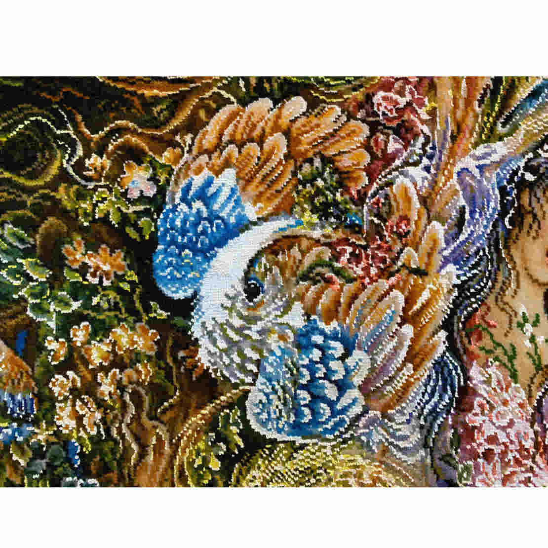 Tapis mural persan fait main de Tabriz représentant la miniature Hasti