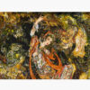 Tapis mural persan fait main de Tabriz représentant la miniature Soroosh Alam