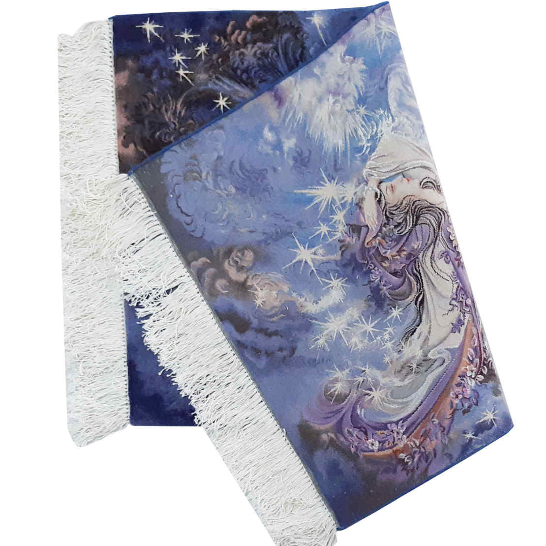 Tapis mural persan fait main de Tabriz représentant la miniature Foroq