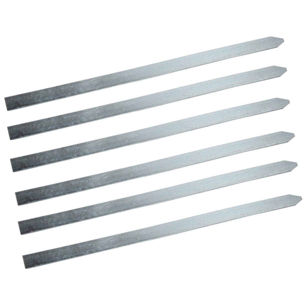 Ensemble de Six Brochettes en Aluminium (50 cm) pour Kabob Koobideh, Adana, Kofta et Plus