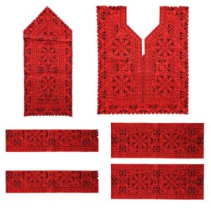 Panneau de robe brodé Balochi fait à la main – Design classique