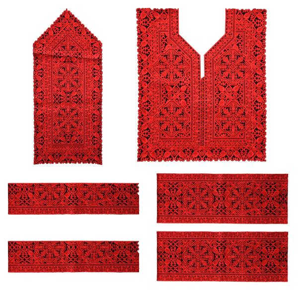 Panneau de robe brodé Balochi fait à la main - Design classique
