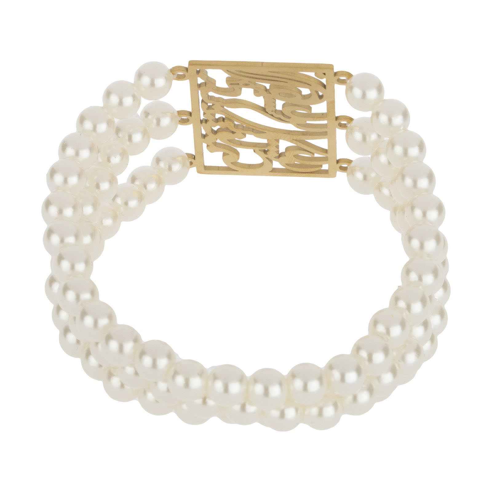 Bracelet Perlé Persan pour Femme – Design Poème Calligraphié