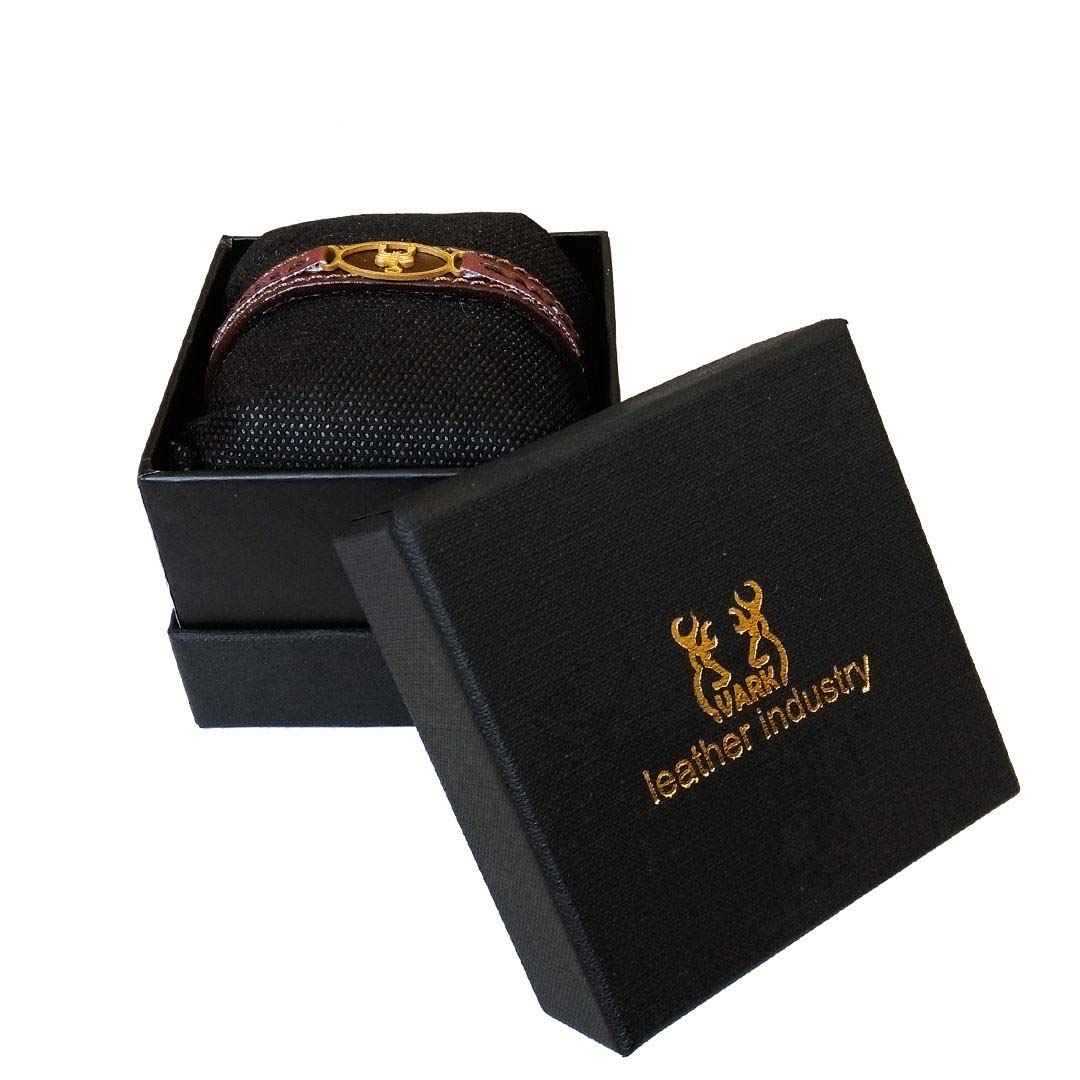 Bracelet en cuir persan pour hommes et femmes – Symbole Aban