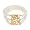 Bracelet Perlé Persan pour Femme – Design Poème Calligraphié