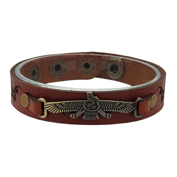 Bracelet en cuir persan pour hommes et femmes - Faravahar