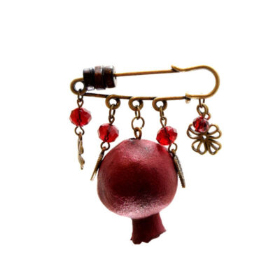 Broche de Sécurité Grenade – Symbole de Fertilité et de Prospérité