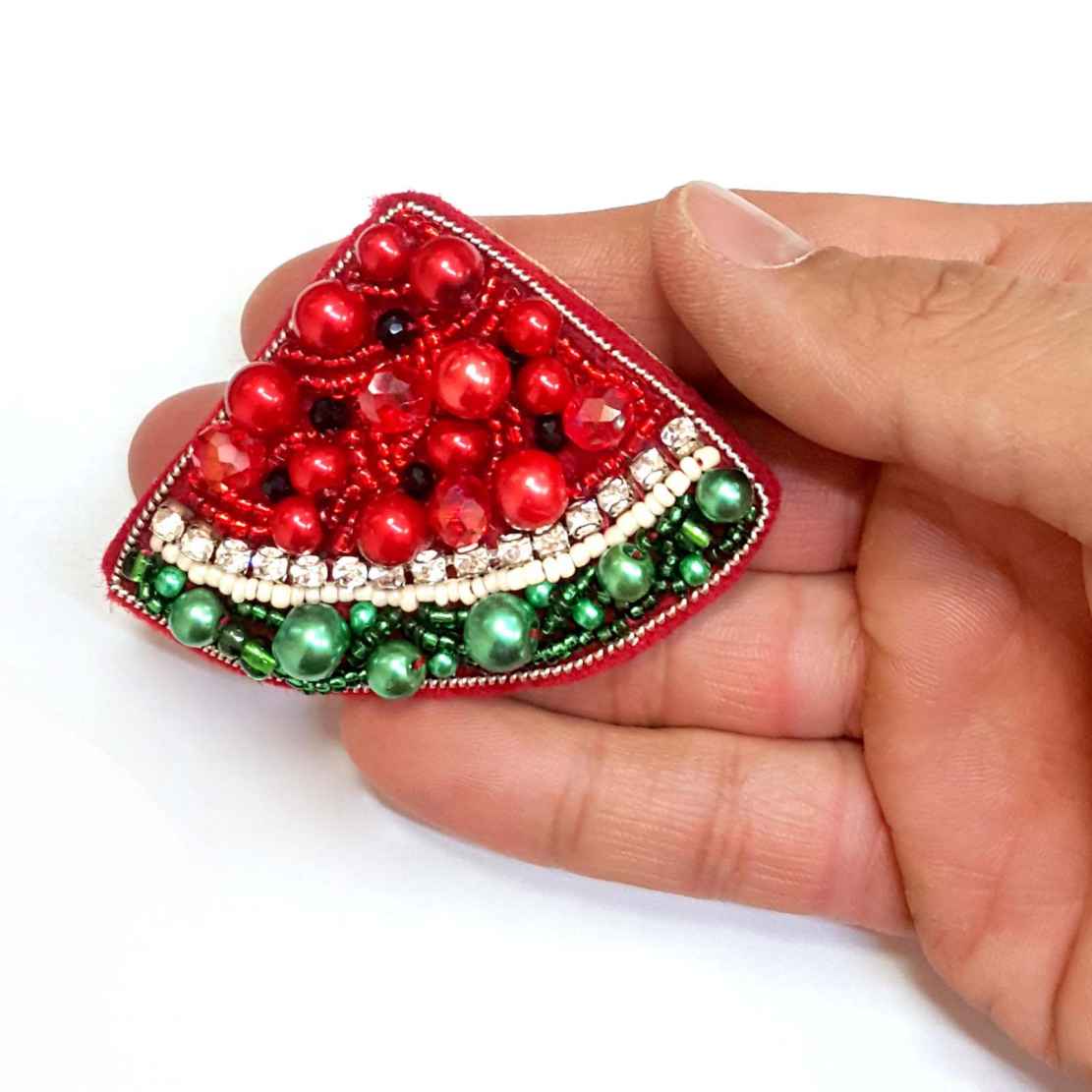 Broche Pastèque pour Yalda – Festive et Amusante
