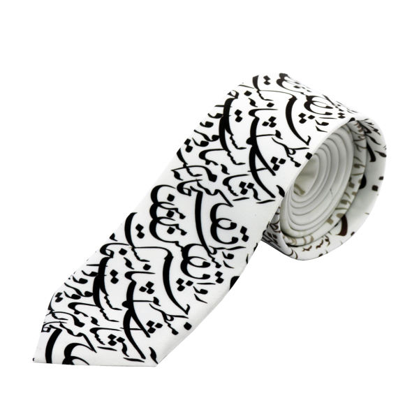 Cravate pour homme - Design calligraphie artistique inspirée de la Perse