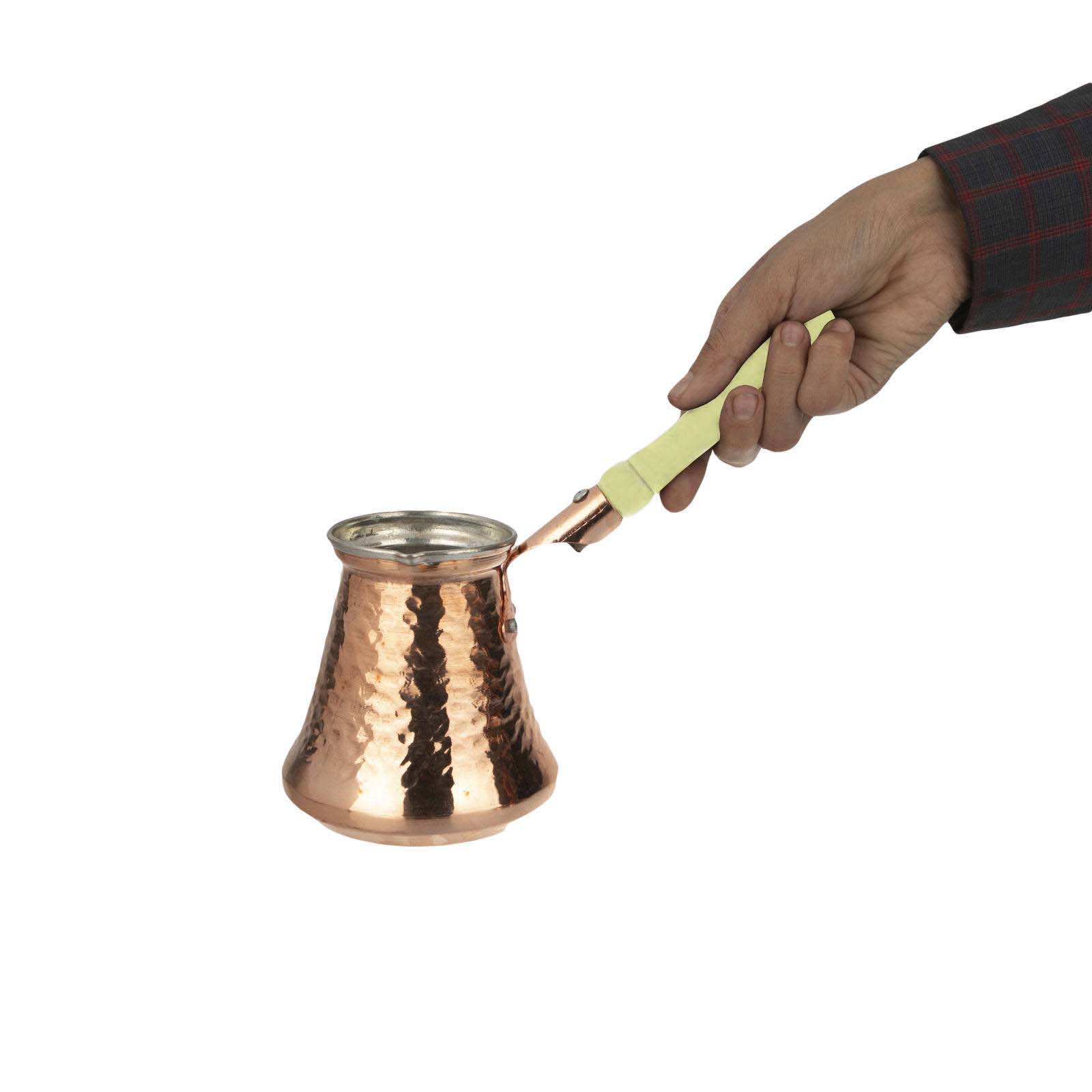 Cafetière Turque – Cezve en Cuivre Martelé Traditionnel / Ibrik, SF6