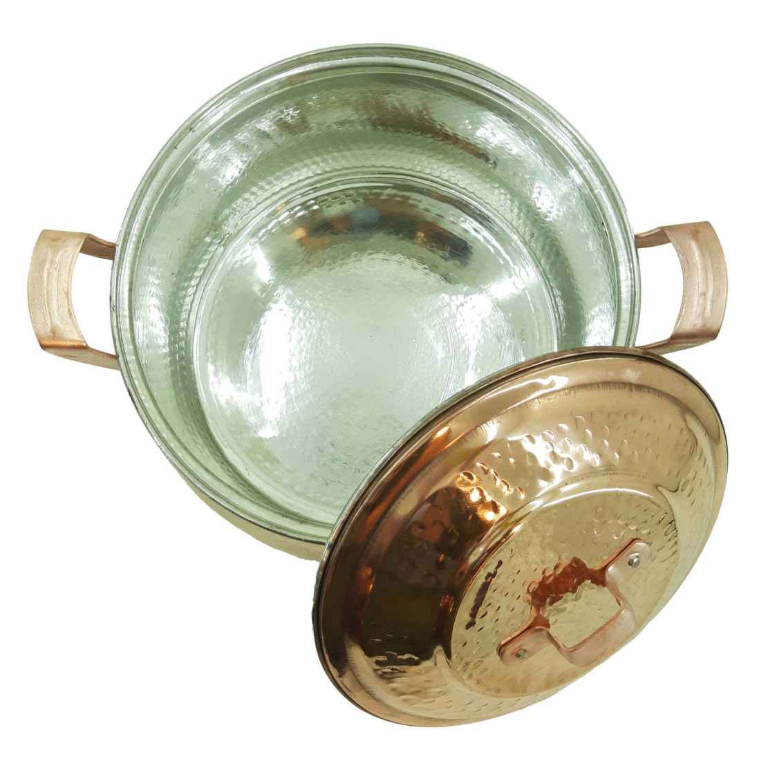 Marmite en cuivre persan – Style de cuisson martelé traditionnel Sh05