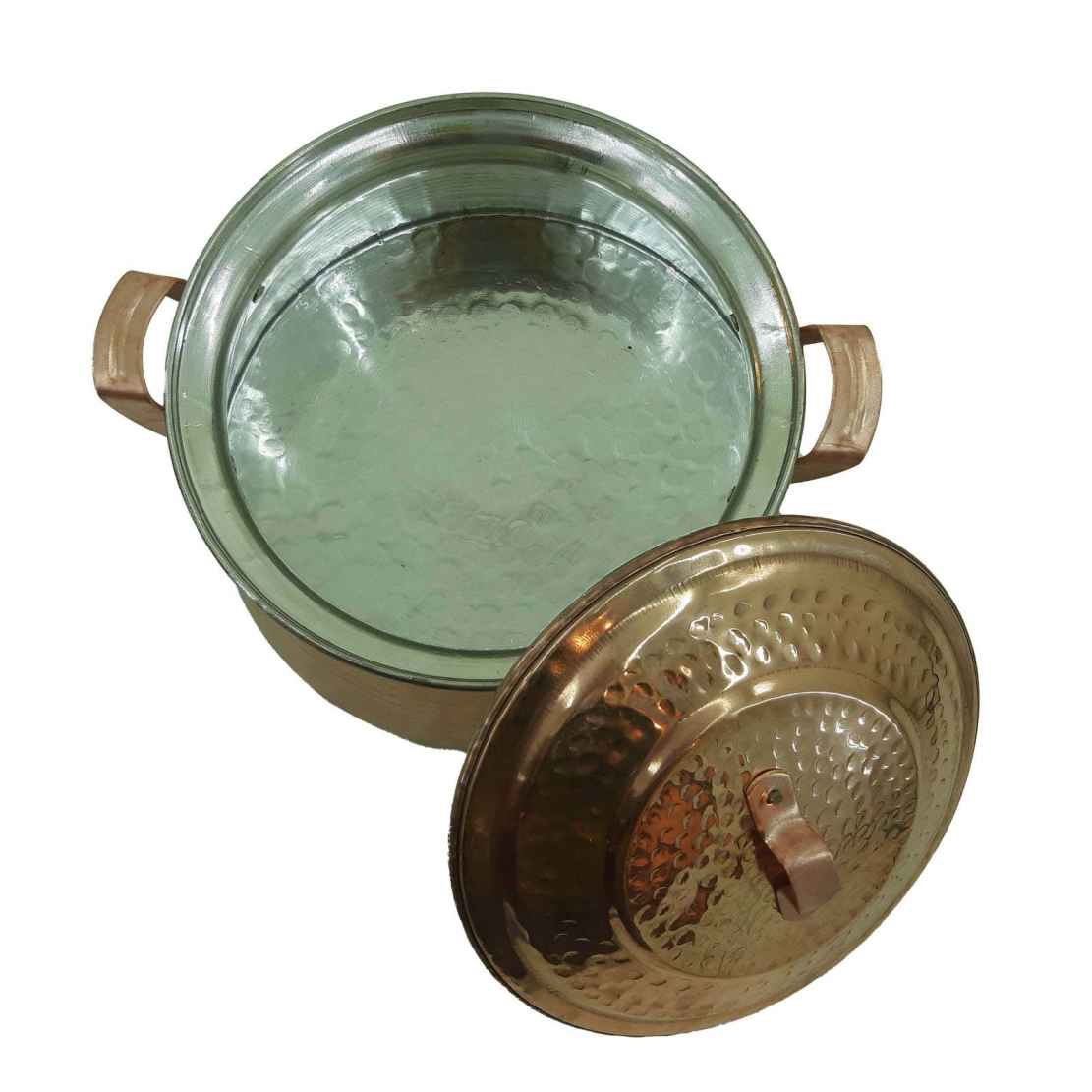 Marmite en cuivre persan – Style de cuisson martelé traditionnel 01