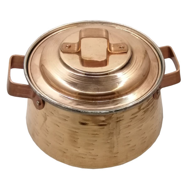 Marmite en cuivre persan - Style de cuisson martelé traditionnel NT40