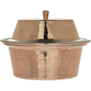 Marmite en cuivre persan – Style de cuisson martelé traditionnel W542