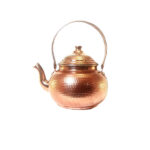 Bouilloire en cuivre persan durable pour cuisinière traditionnelle martelée Lux