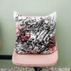 Housse de coussin en velours persan - Design Calligraphie Colorée (Set de 2)