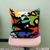 Housse de coussin en velours persan - Design Calligraphie C503 (Set de 2)