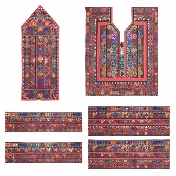 Panneau de robe brodé Balochi fait à la main - GL