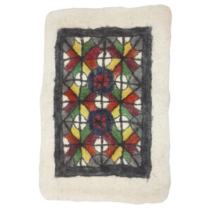 Tapis en feutre de laine persan 100 % naturel et fait main Teb201